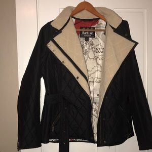 NWOT Barbour Faux-Shearling Quilted Jacket